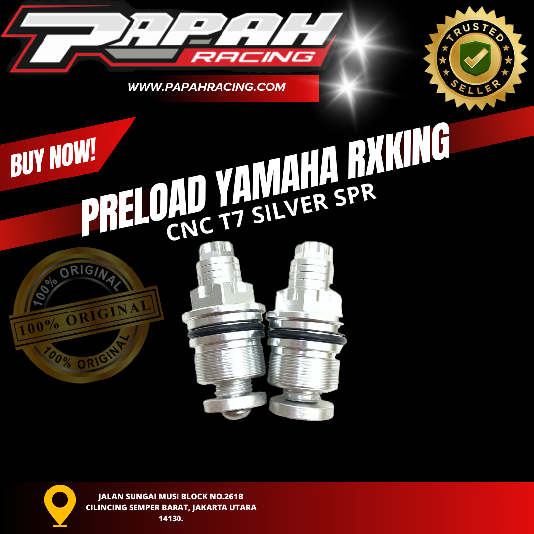 PRELOAD YAMAHA RXKING CNC T7 SILVER SPR
